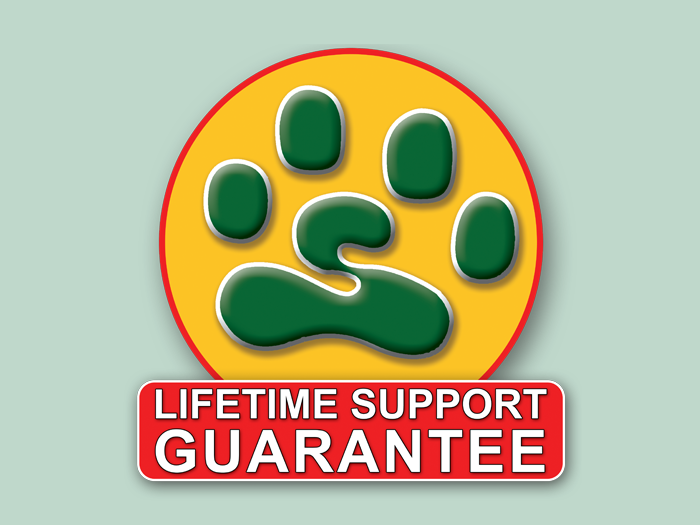 Unique Lifetime Support Guarantee